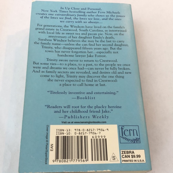 ⭐️5 for $15⭐️ Up Close and Personal by Fern Michaels | Book - Picture 2 of 2